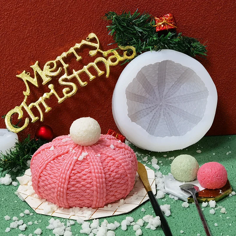 

Christmas Cap Craft Supplies Silicone Epoxy Resin for Handicrafts Casting Molds Candle Mold Aromatic Decorative Candles Tools