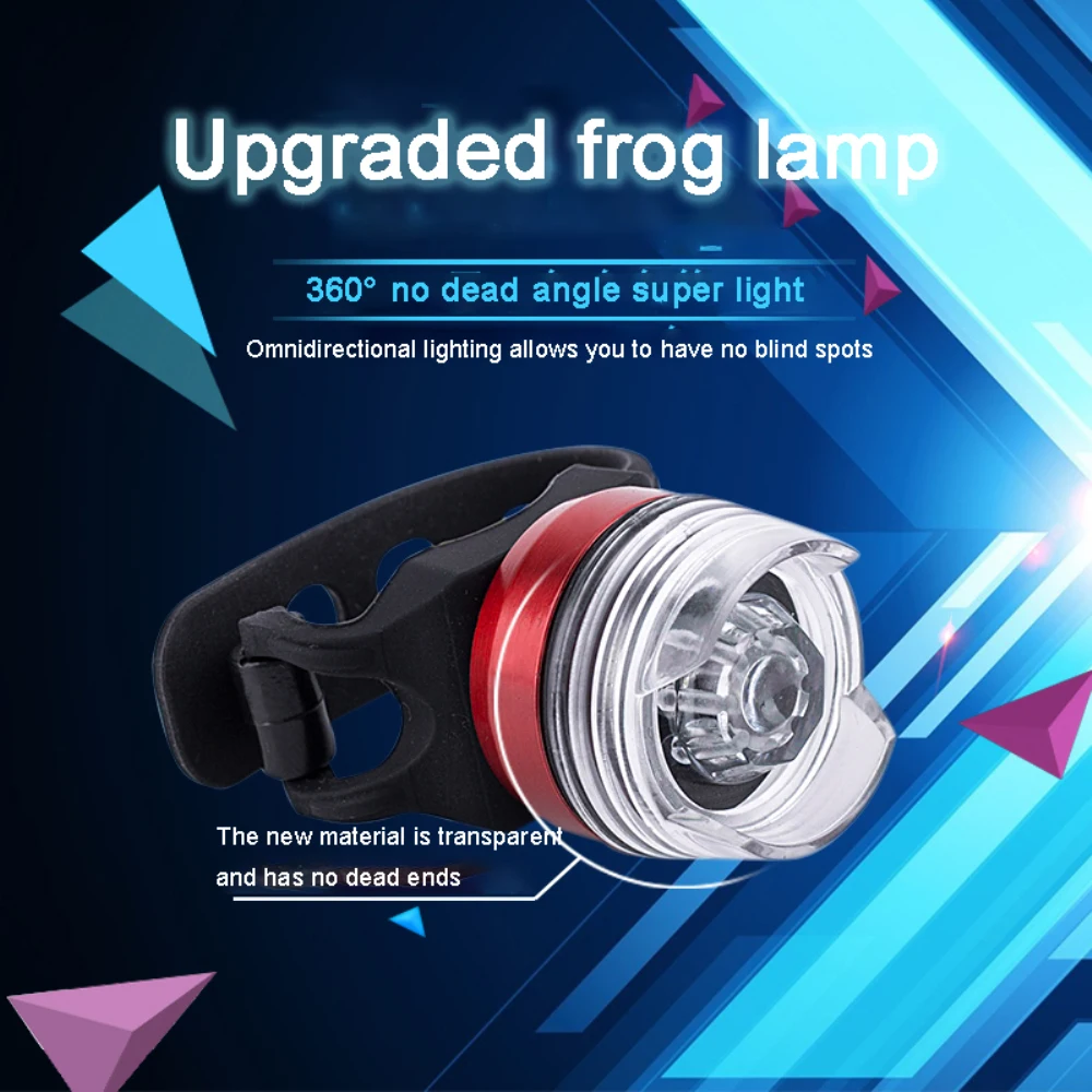

3 Kinds Lighting Mode Warning Light Shockproof Led Lights Helmet Light Upgraded Bike Light Flashlight High-brightness Waterproof