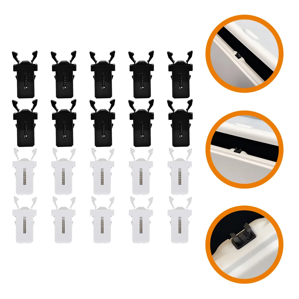 

20 Pcs Plastic Trash Bin Trashcan Push-buttons Bucket Supplies Switch Buckle Clip Latch Garbage Plastic Locking Replacement