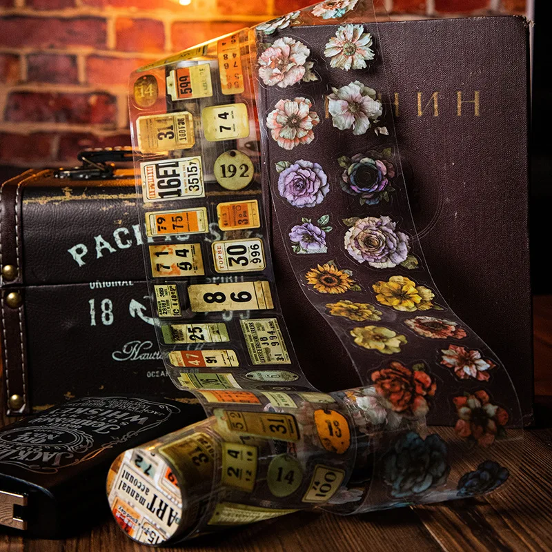 Винтажные Этикетки Самоклеящаяся Лента 65 Мм X 2 М Наклейки сделай Сам Для Журналов