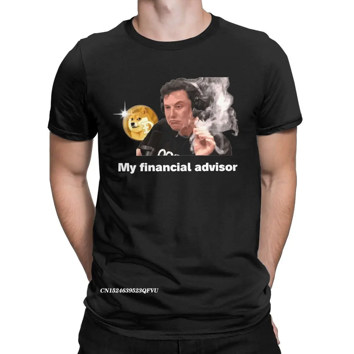 

My Financial Advisor Elon Musk Dogecoin T-Shirt Men Wallstreetbets GME WSB Oversized T Shirt Stonks Trader Bitcoin Tees Y2K