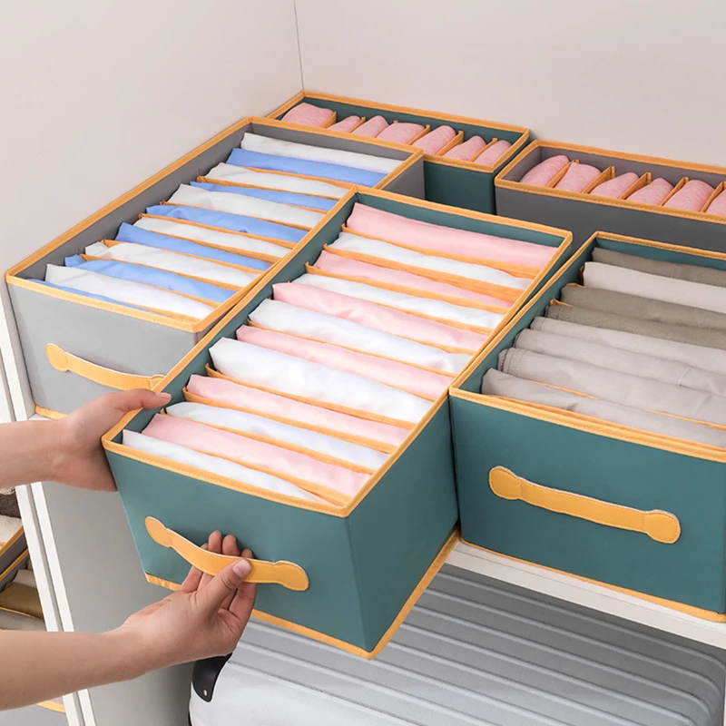 

Drawer Organizers 3 dimensional PP board foldable Wardrobe Clothes Organizer for shirt pants with divided 12 Grids storage box