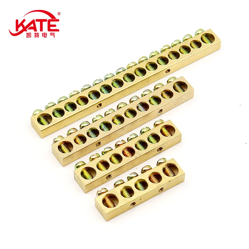 

10PCS 5/7/10/15 Hole 8*12 8*13 MM Zero Ground Terminal Zero Position Copper Terminal Copper Rod Distribution Box Computer Room