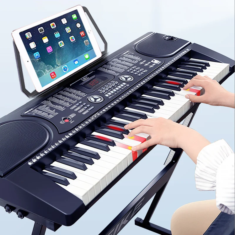 

Electronic Piano Digital Children Synthesizer Professional Adults Piano Portable 61 Keys Music Sensor Teclado Midi Electronics