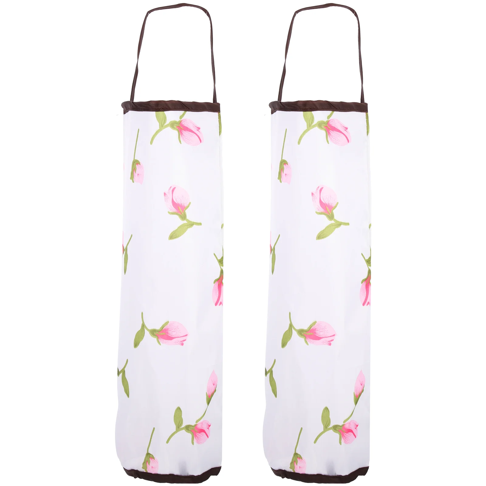 

2Pcs Hanging Storage Waste Bag Holders Garbage Bags Hanging Pouches for Bathroom Kitchen Convenient Storage