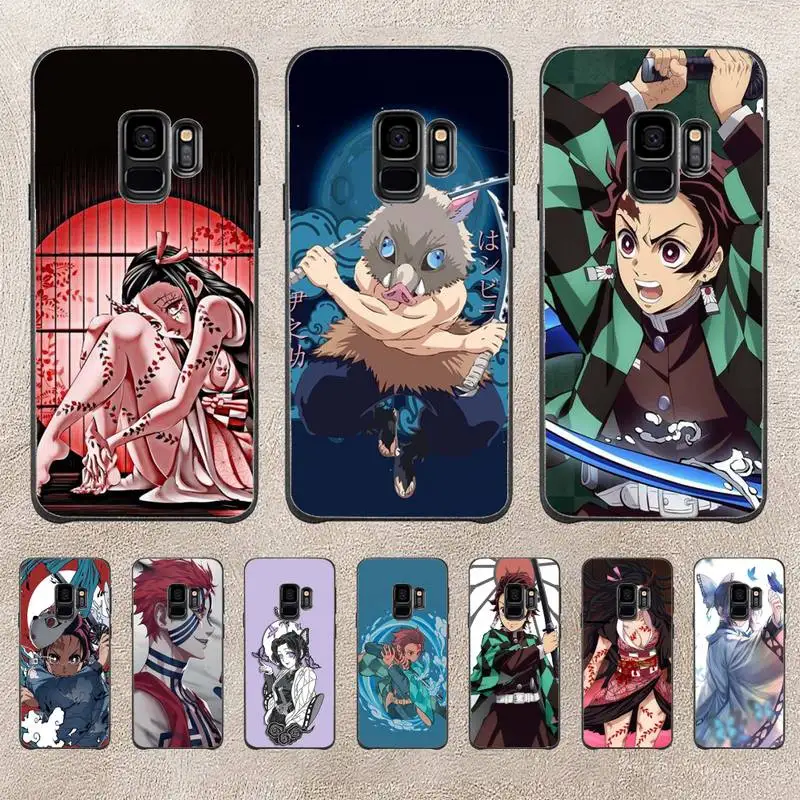 

Cartoon Demon Blade Anime Phone Case For Samsung Galaxy Plus S9 S20Plus S20ULTRA S10lite S225G S10 Note20ultra Case