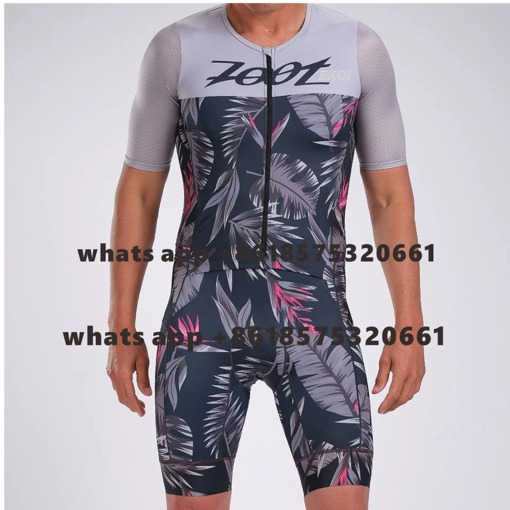 ZOOTEKOI Summer Triathlon Cycling Men short sleeve Tights Su