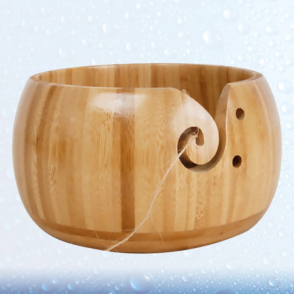 

Yarn Bowl Crochet Knitting Storage Large Holder Wool Wooden Bowls Wood Ceramic Handmade Container Organizer Supplies