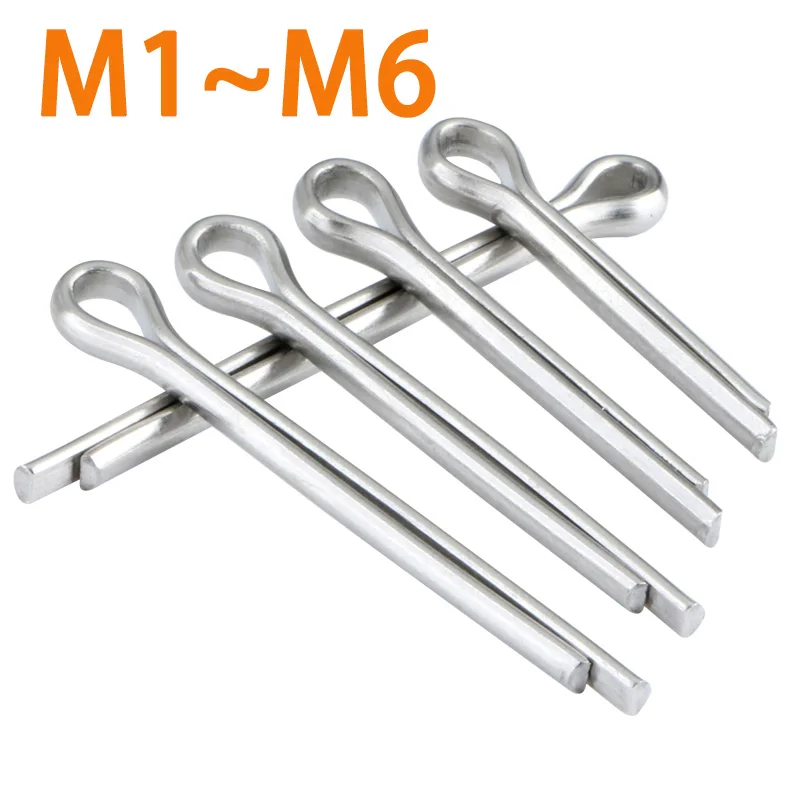 

50-5Pcs 304 Stainless Steel U Shape Type Spring Cotter Hair Pin GB91 [M1-M6] Split Clamp Tractor Open Elastic Clip For Car