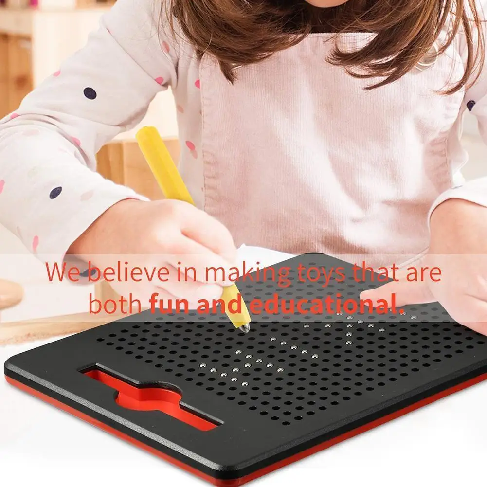 

Magnetic Ball Sketch Pad Tablet With Magnet Pen Kids Learning Drawing Board Educational Toys For Children Adult Notebook Gi A6i9