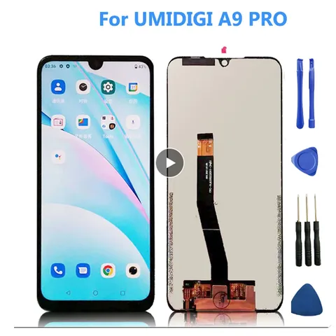 Новый оригинальный ЖК-дисплей для UMIDIGI A9 Pro сенсорный экран стеклянная панель в сборе 100% Протестировано для UMIDIGI A9PRO A9 Pro экран + инструмент