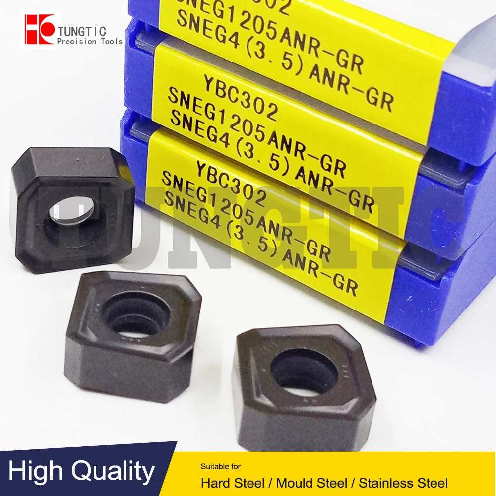 

SNEG1205ANR-GR YBC302 Milling Cutter CNC Carbide Insert Lathe Cutting Tool Machining Metal Turning Tools SNEG 1205 ANR 1205ANR