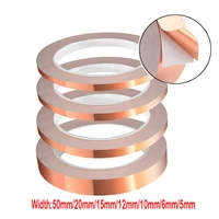 1 50m mask electromagnetic eliminate emi anti static repair double single sided conductive copper foil adhesive tape