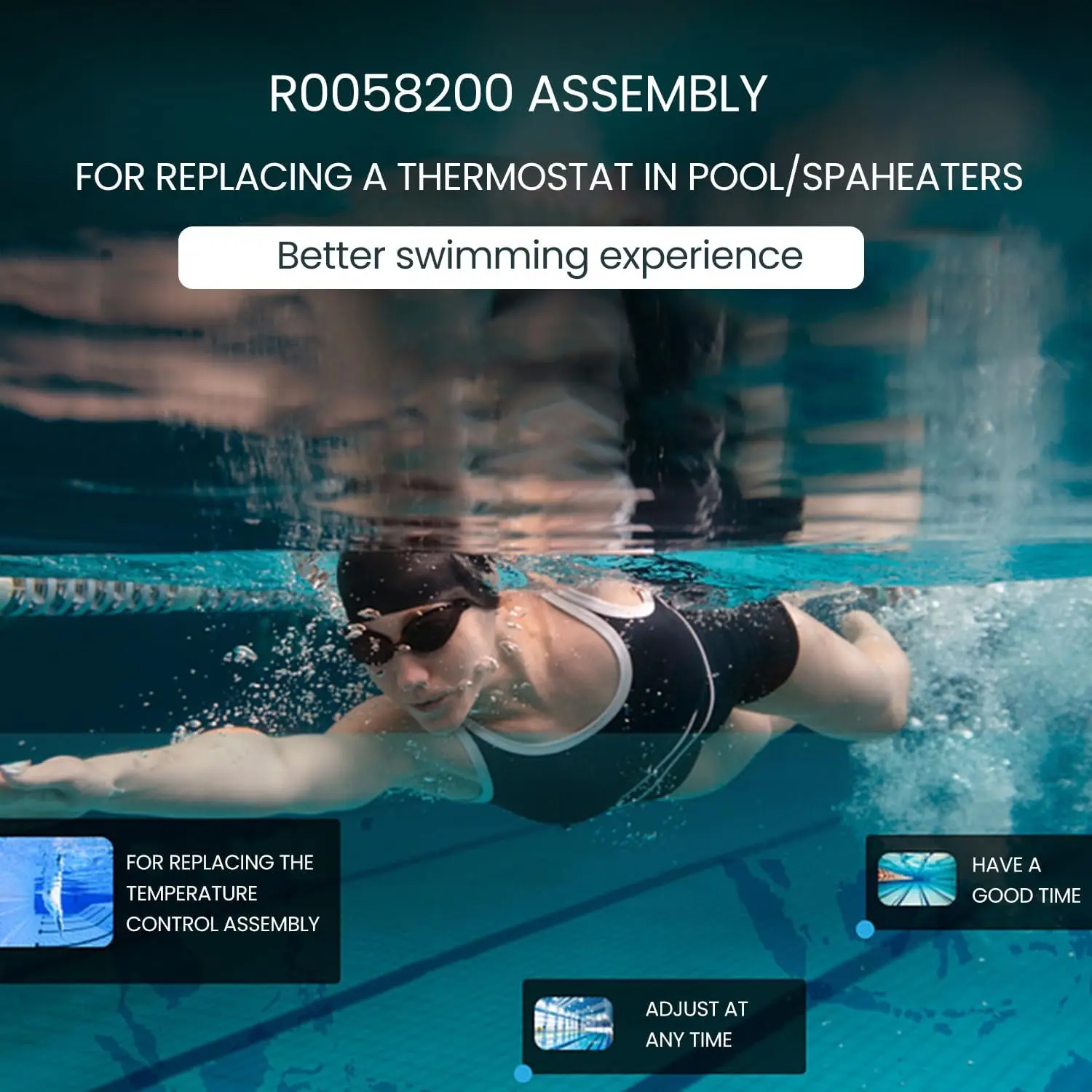 TM R0058200 Teledyne Laars контроль температуры для бассейнов замена 47-295-1652 LAR-151-2555