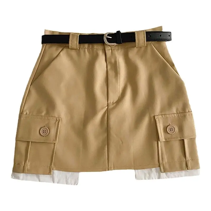 

Summer New Korean High Waist Patchwork Women's High Waist Skirt