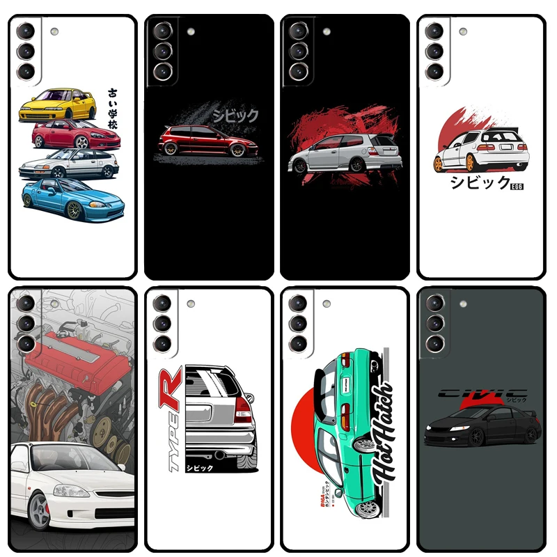 Чехол JDM Type R для Samsung Galaxy S23 S21 Ultra S22 Plus Note 10 20 Ultra S8 S9 S10 S20 FE Чехол JDM Type R для Samsung Galaxy S23 S21 Ultra S22 Plus Note 10 20 Ultra S8 S9 S10 S20 FE