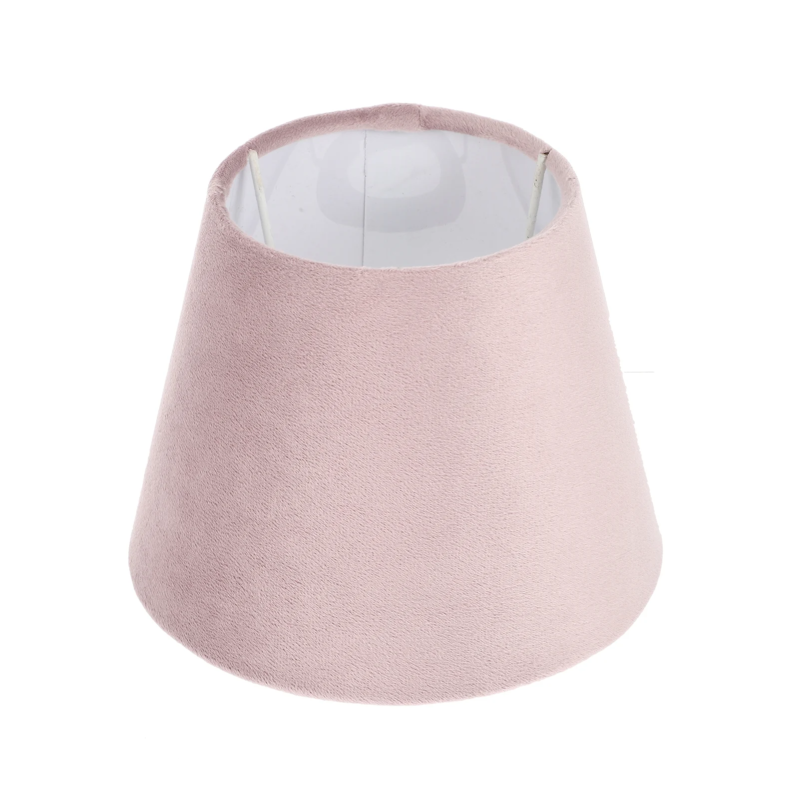 

Velvet Lampshade Pink Cloth Light Bulb Household Cover Barrel Shades Indoor Desk