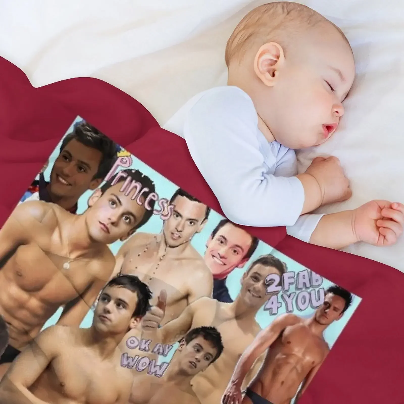 Том Дейли Коллаж Чехол для iPhone Декоративное одеяло Свободные одеяла