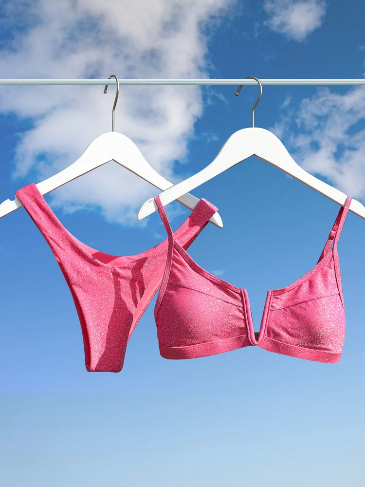 

Бикини розового цвета, купальник-стринги с высоким вырезом, женский купальник, женский комплект одежды для плавания, купальные костюмы 2023, пляжная одежда с пуш-ап, бразильский Бикин