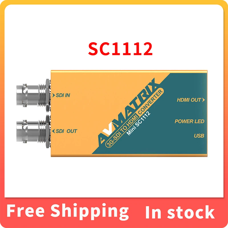 

Карманный бесшовный мини-конвертер AVMATRIX SC1112 3G-SDI в HDMI
