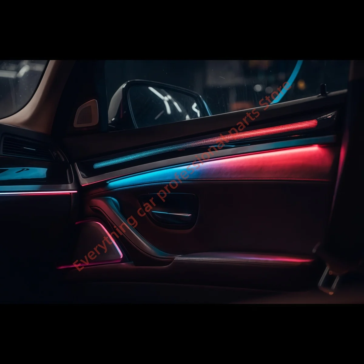 Светодиодная подсветка салона для BMW F10 F11, 64 цвета, динамическая подсветка, модификация интерьера, аксессуары, управление через приложение на экране. (art.: 3920d89c7e4e6) - 3920d89c7e4e6