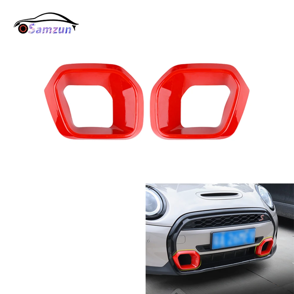 For Mini Cooper S JCW F55 F56 F57 2022 Car Front Bumper Grille Air Inlet Cover Auto Outlet Trims Sticker Accessories Decoration