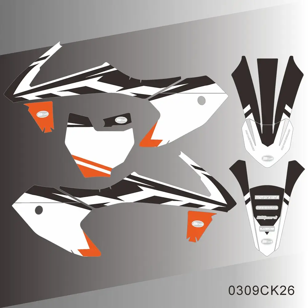 Для KTM SX50 SX 50 2016 2017 2018 2019 2020 графические наклейки на задний фон для мотоцикла с
