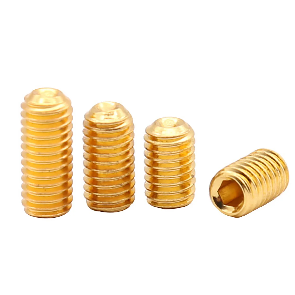 

Grub Screws Cup Point Allen Socket Set Screws - Gold Titanium Plated M3 M4 M5