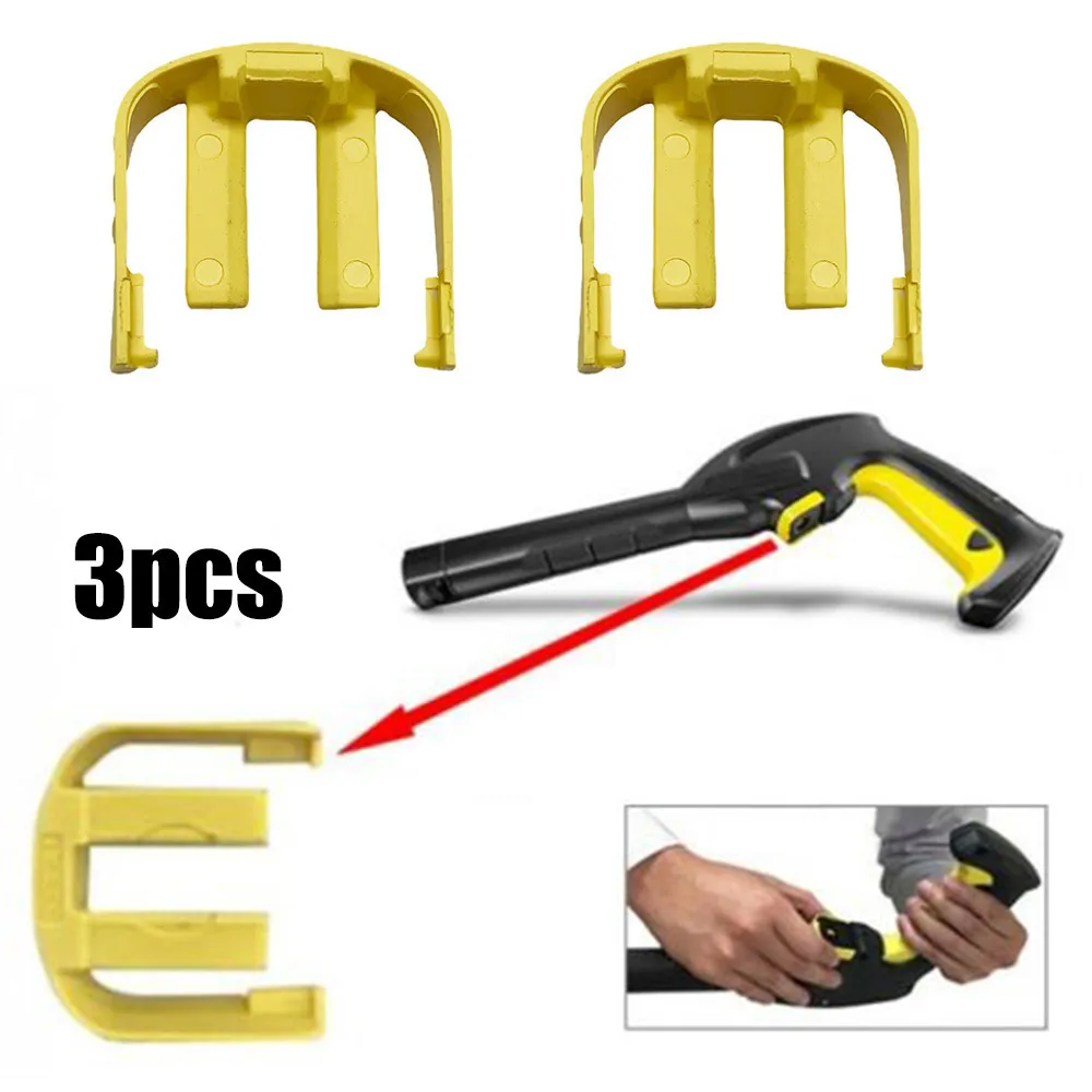 Hot New High Quality C Clip For Karcher K2 Home Pressure Power Washer Trigger Replacement 3pcs 3x Accessories，