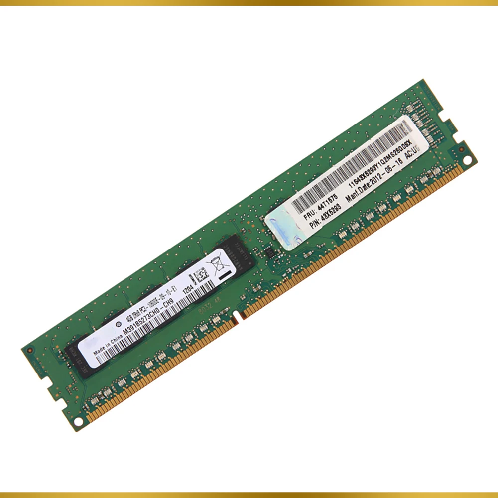 

1 PCS For IBM RAM X3250 M3 X3250 X3530 M4 44T1575 44T1571 48X5293 DDR3 4GB 1333 ECC UDIMM Server Memory High Quality Fast Ship