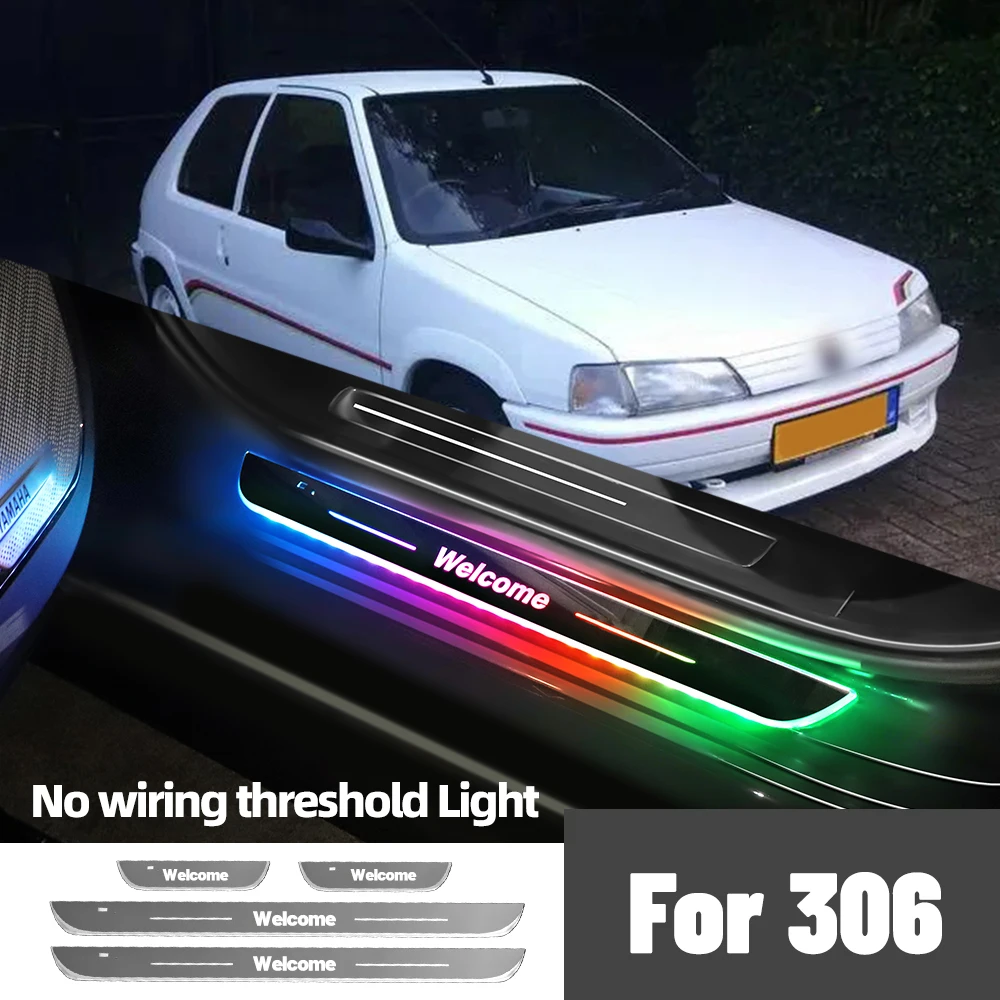 Для Peugeot 306 1999-2003 2000 2001 2002 автомобильный порог индивидуальный логотип