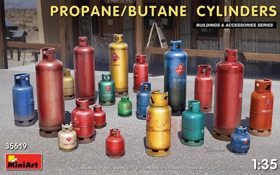 Баллоны MINIART 35619 1/35 для пропана/Бутана