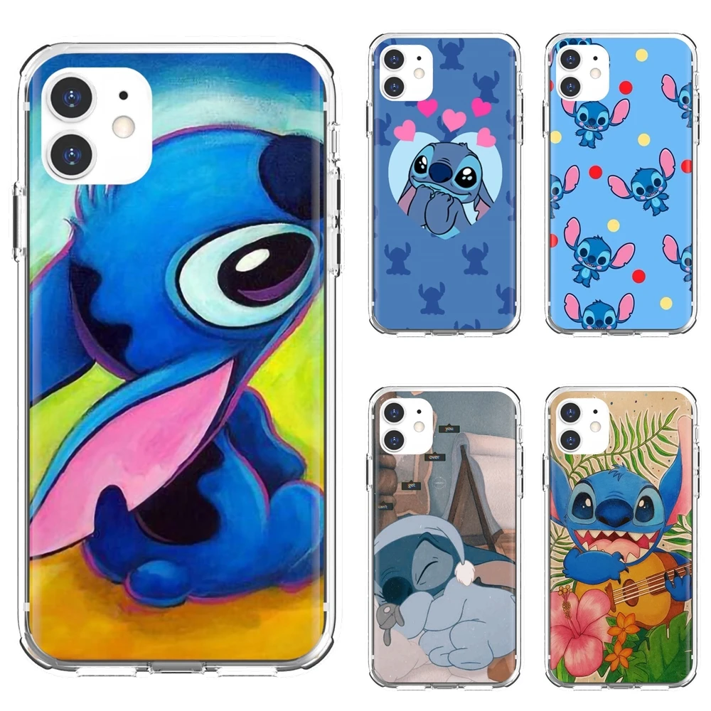 Чехол из ТПУ Для Xiaomi Mi Note 10 11 t lite A2 A3 Max Mix 2S 3 poco X3 nfc F2 F3 Pro M3 Ar Lilo Stich Ohana |