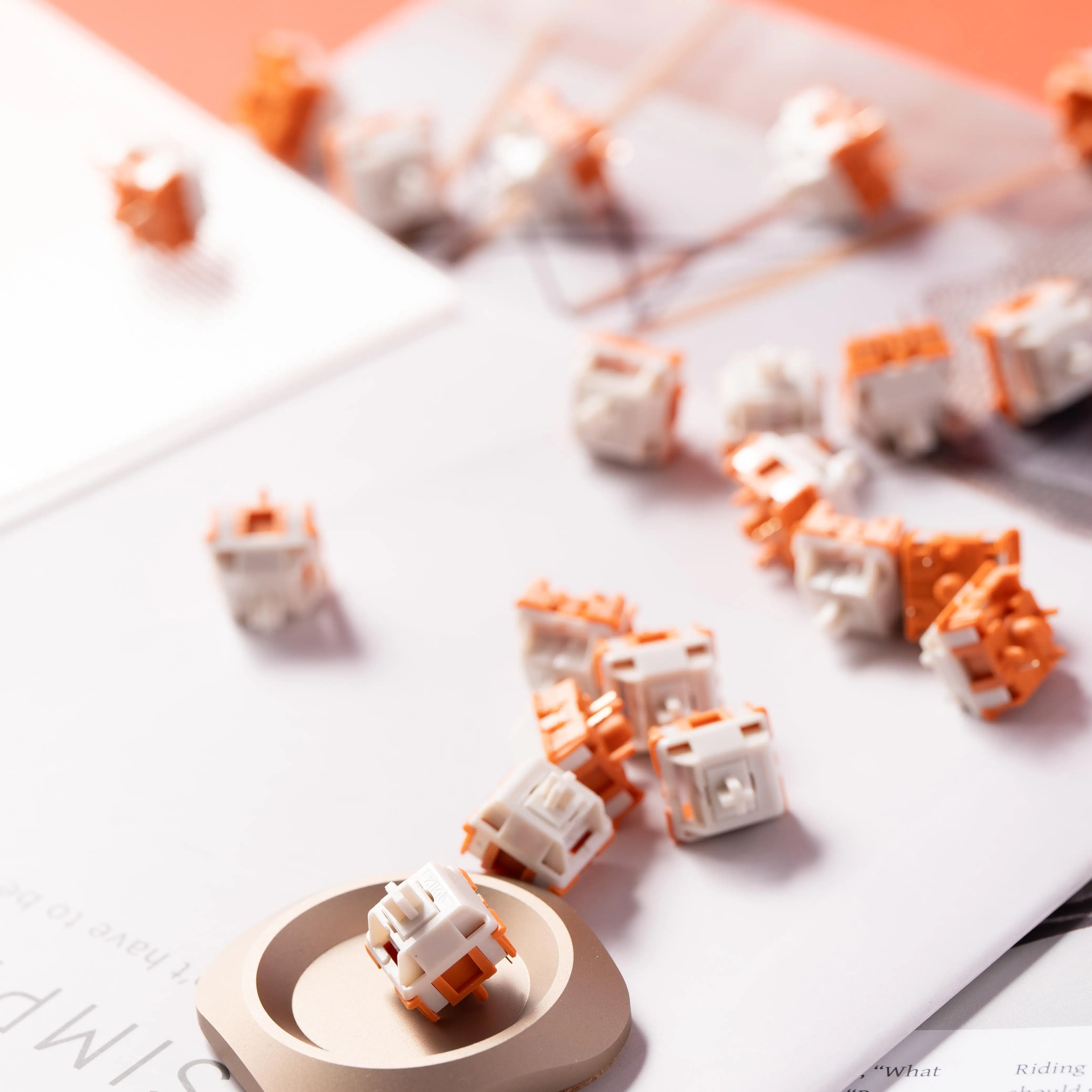 XLLAB x HMX винтажный цитрусовый переключатель линейные серебряные переключатели