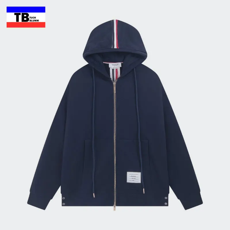 

TUCH BLUMM Thom Ribbon Hoodie Sweater Luxury Brand TB Stripe Four Bar Casual Streetwear Sweatshirt Autumn Men Y2K Clothing