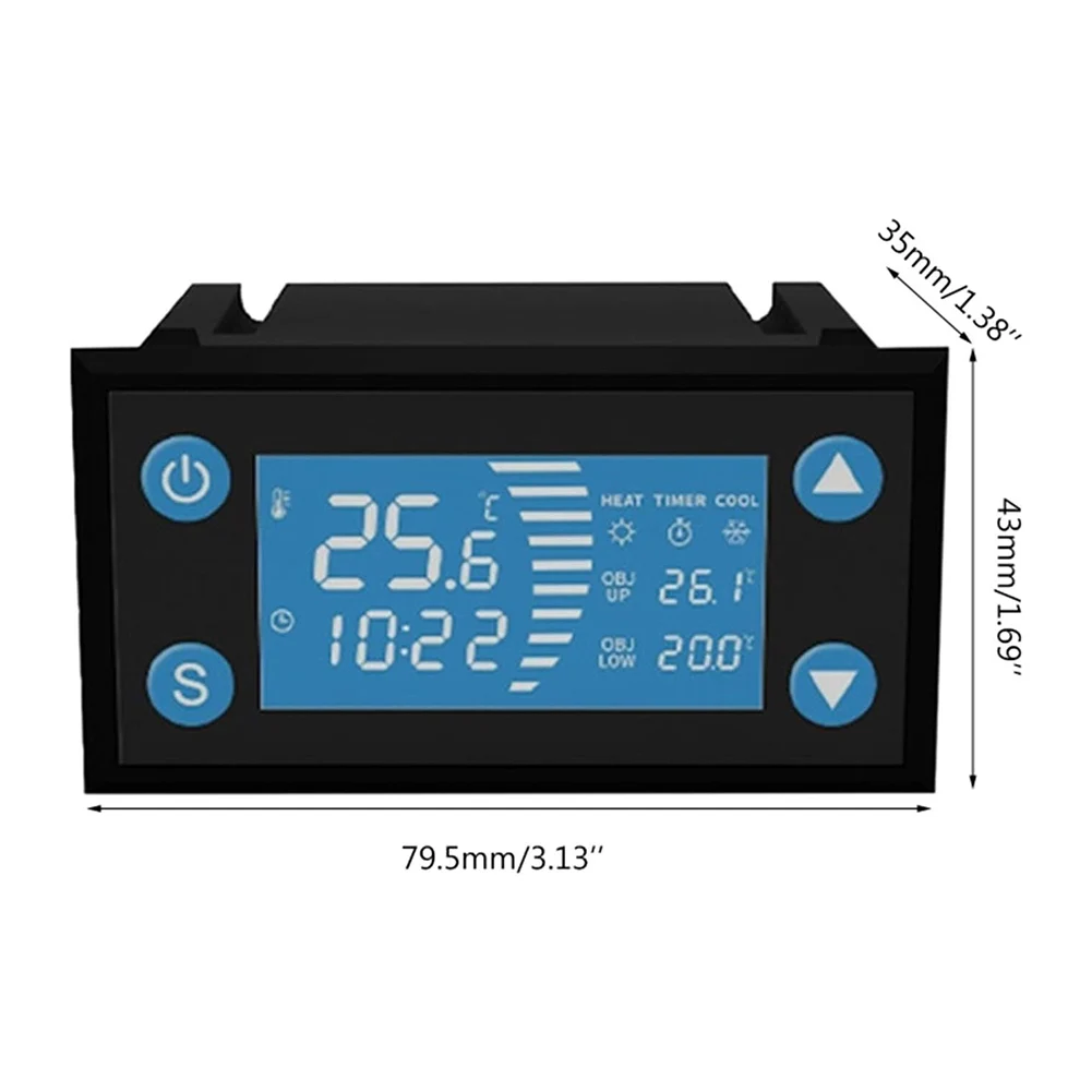 Контроллер температуры с таймером датчик-зонд W-1213 интеллектуальный термостат