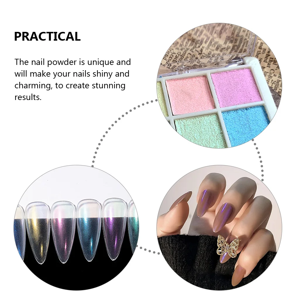 

1 Box Glitter Acrylic Nail Pigment For Nails Mermaid Holographic