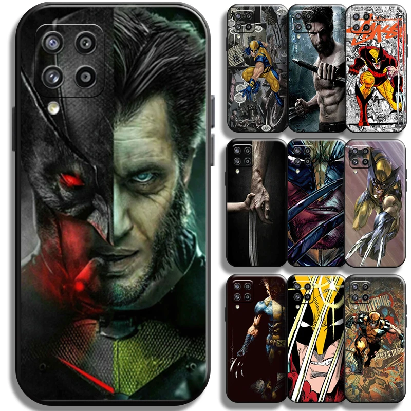 

Marvel X-Men Wolverine Phone Case For Samsung Galaxy M12 TPU Coque Liquid Silicon Funda Cover Shell Black Back Full Protection