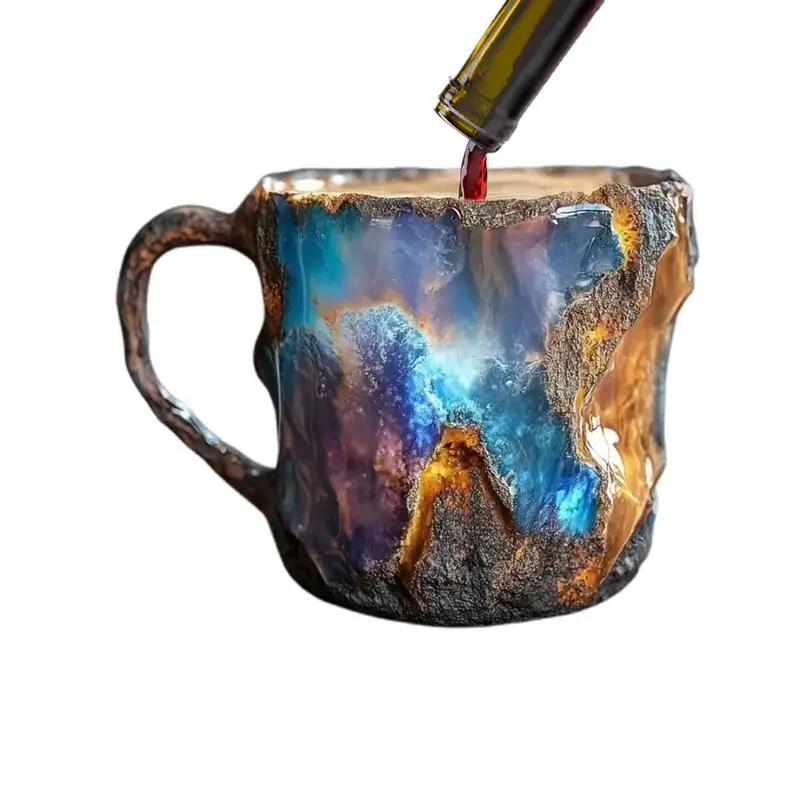 Хрустальные минеральные чашки Минеральные Смола Декоративная элегантная кружка