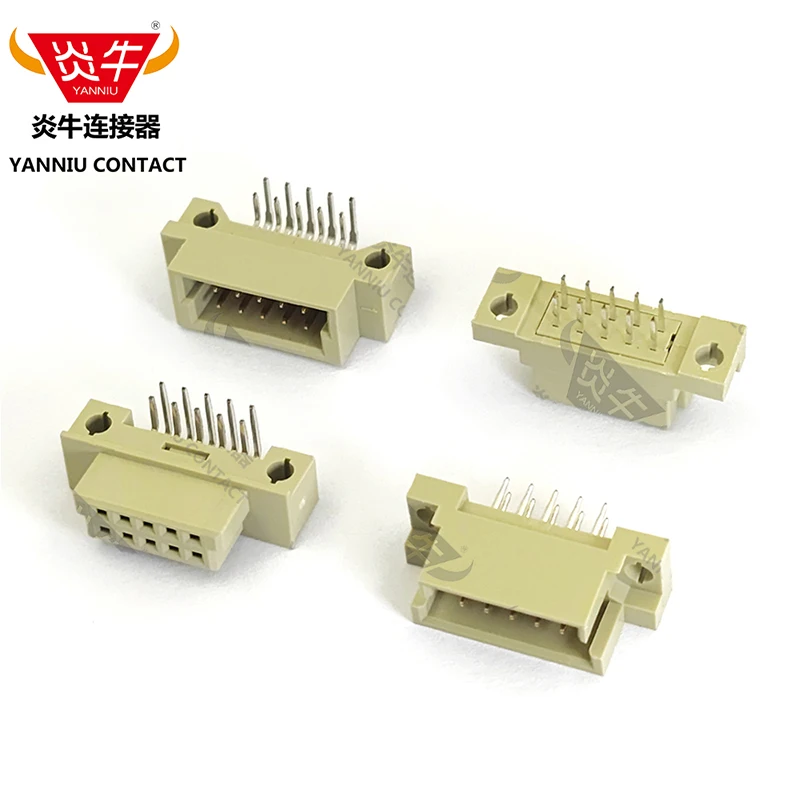 

50 шт. 210 2*5P 2Row5Pin DIN-разъем серии DIN41612, 10-контактный Женский, Европейский разъем YANNIU