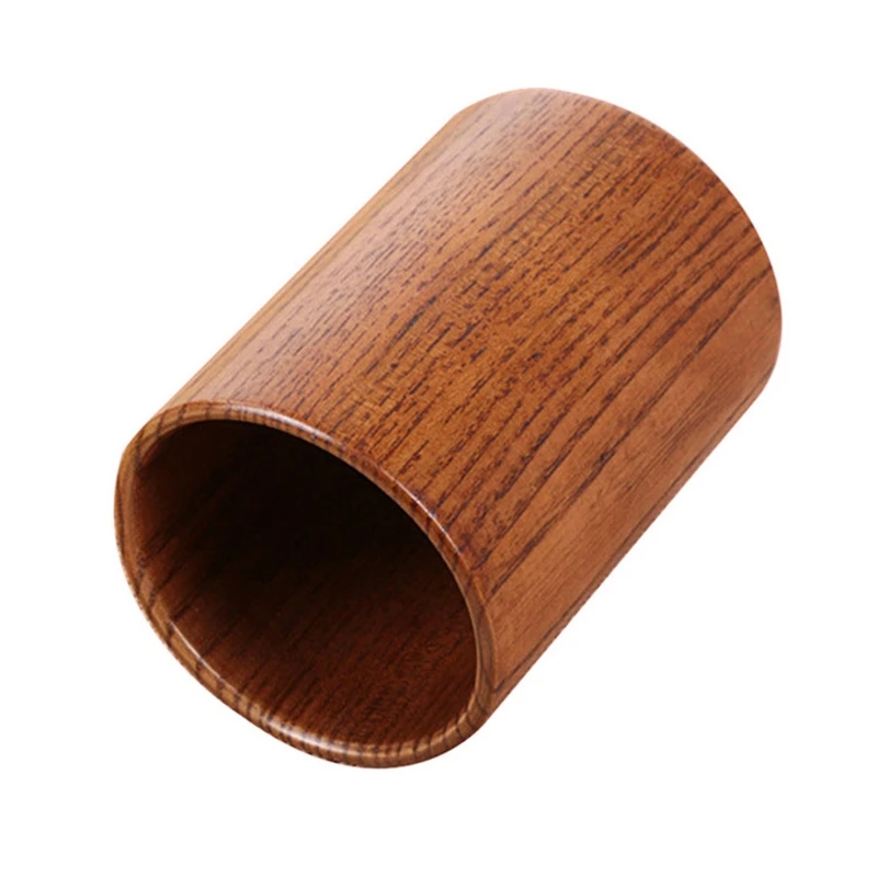 

652F Multipurpose Wooden Round Pen Holder Chopsticks Organizer Eco-Friendly Utensil Household Storage Collection Appliances