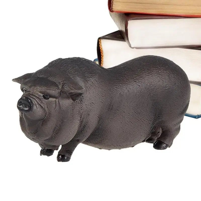 

Pig Figures For Cars Mini Pig Toys Pig Figurines Kids Realistic Vietnamese Pig Figurine Decor Children's Enlightenment Cognition