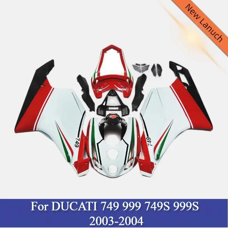 

Аксессуары для кузова Ducati 749 999S 749S 999 2003, белые, черные, красные, новые комплекты обтекателей для цельного мотоцикла из АБС-пластика