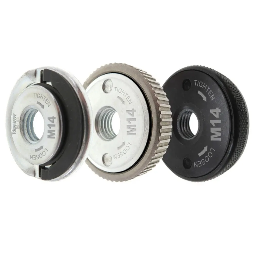 

Pressing Plate Flange Nut 3pcs M14 Angle Grinder Locking Nut Improve Grinding Efficiency Durable Carbon Steel Construction