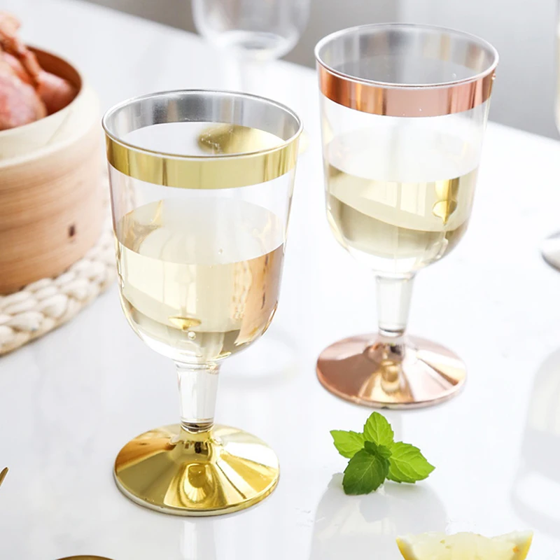 180 мл одноразовая чашка для вина вечерние пластиковые флейты шампанского