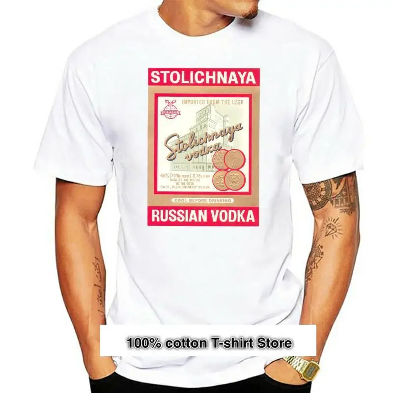 

Camiseta con VODKA ruso, ropa para hombre, de culto militar, Rusia, Frank