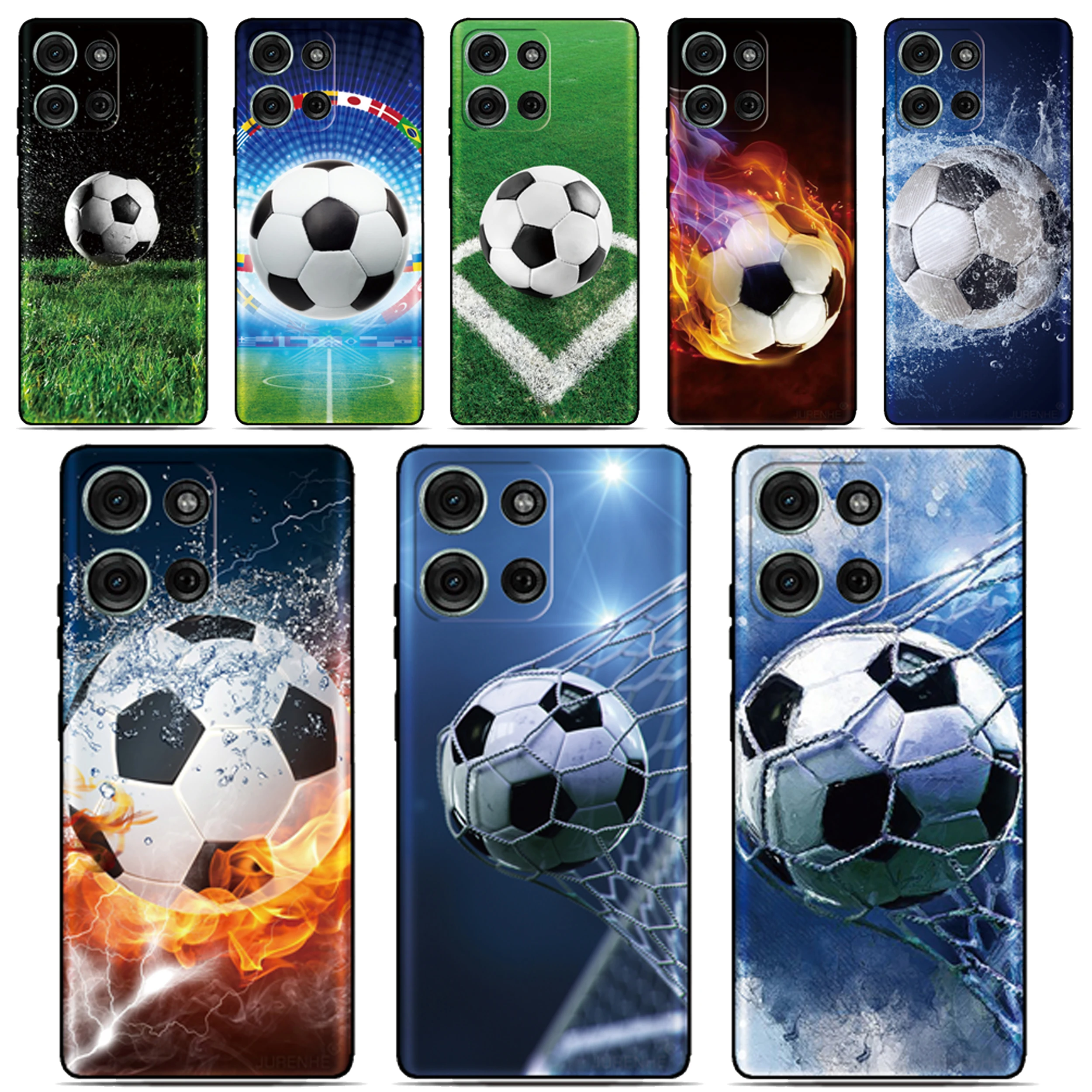 Фото Чехол для телефона с футбольным дизайном для Motorola Moto G87 G47 G37 G56 G86 G84 G54 G24 G06 G15 Power G04s G8 Lite One Vision Macro №1
