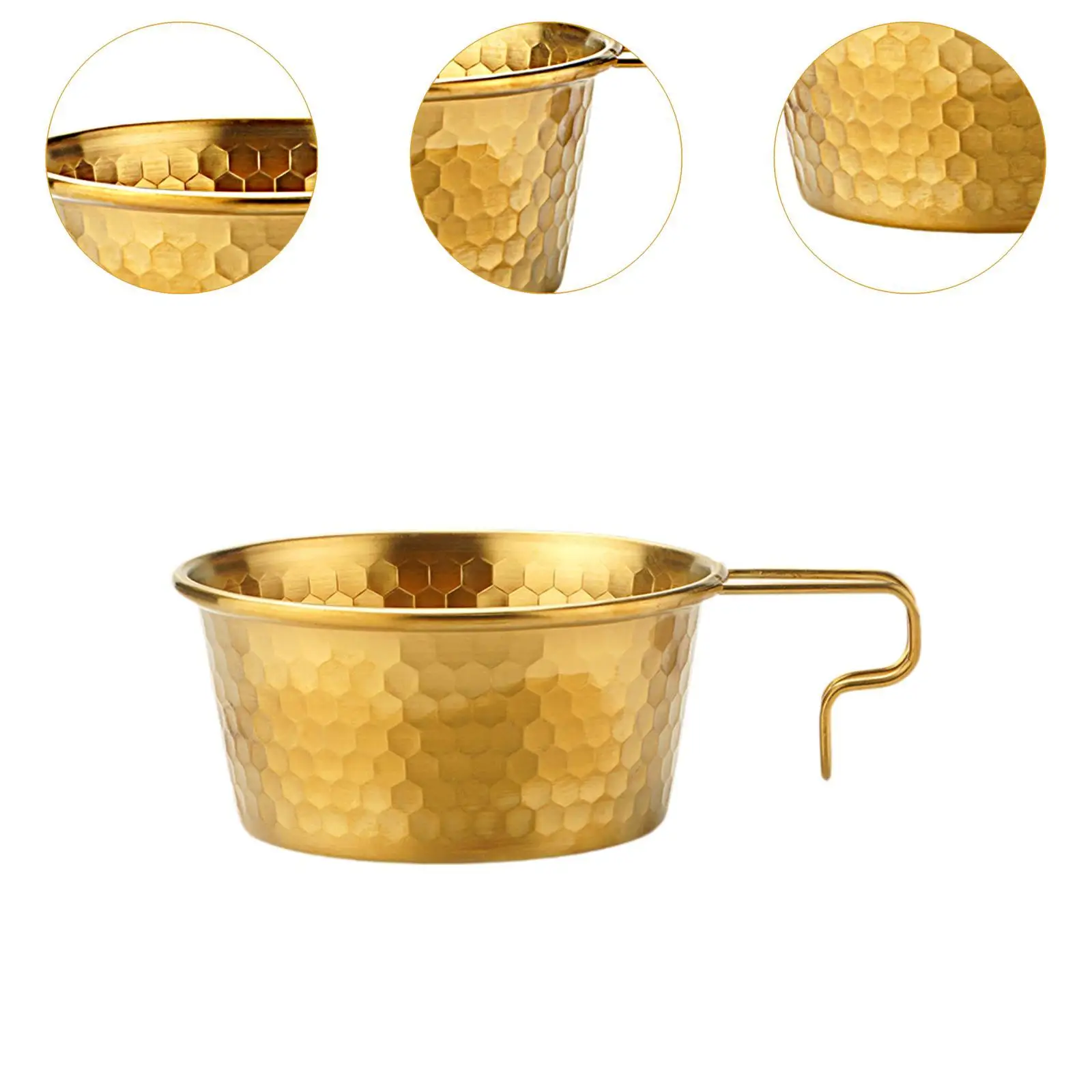 3x миска Shiraz для еды с ручкой легко моющаяся портативная из нержавеющей стали