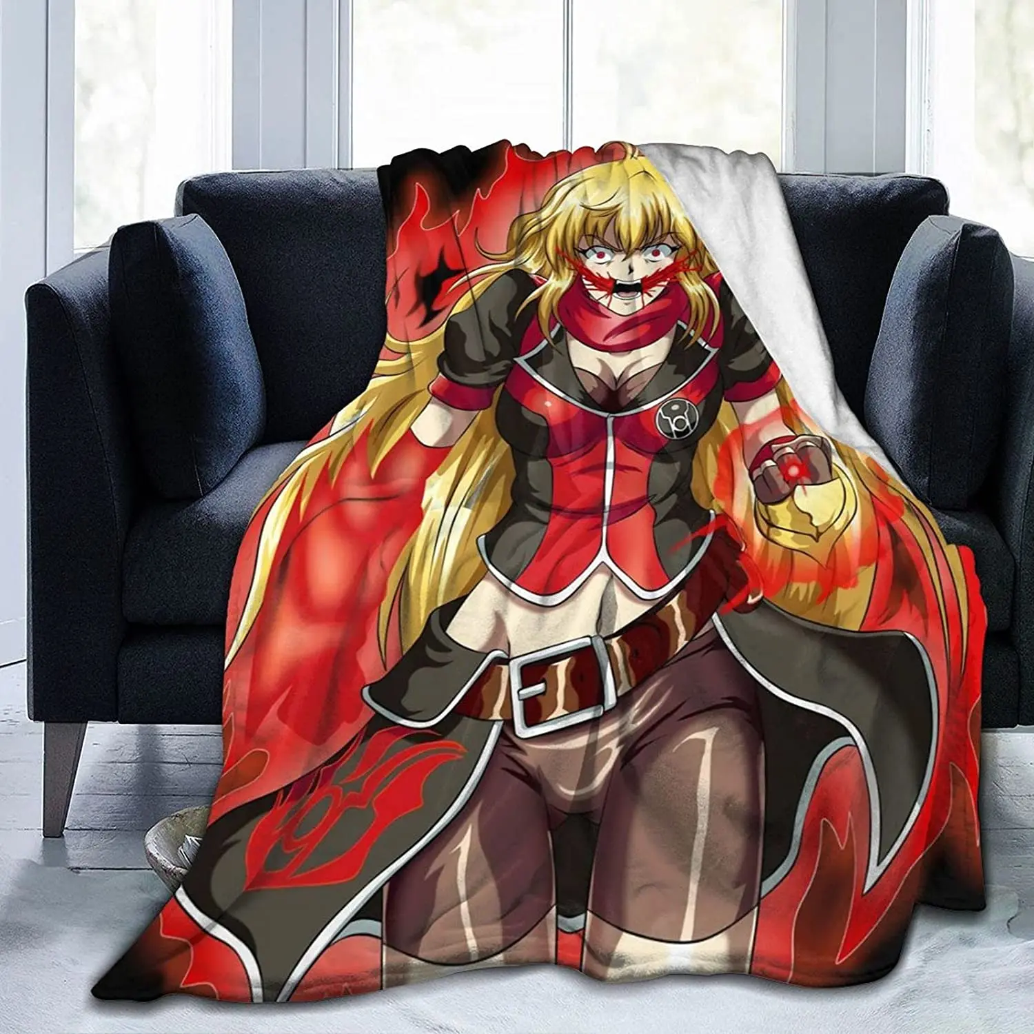 

Yang Xiao Long Fluffy Soft and Comfortable Blanket, Anime Warm Embrace of Sympathy