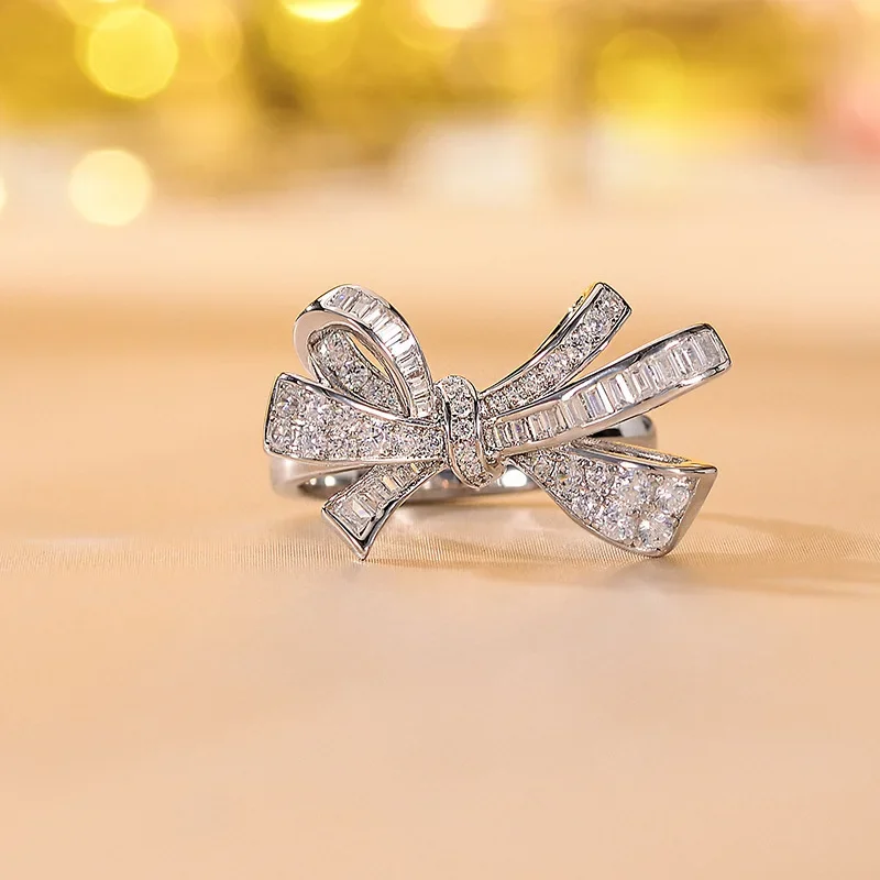 Кольцо с бриллиантами Graff высокоуглеродистое кольцо платина S925 посеребренное